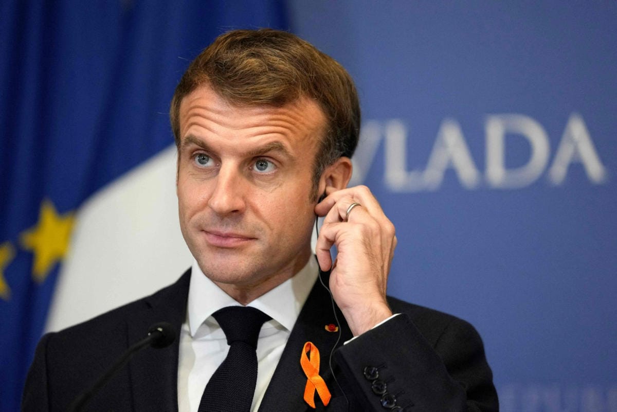 Macronin mukaan maan johtajien ei tulisi viestiä toisilleen sosiaalisen median välityksellä. LEHTIKUVA/AFP
