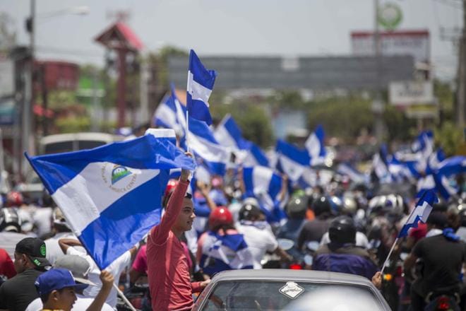 Nicaraguan levottomuudet alkoivat huhtikuussa. Väkivaltaisuuksissa on kuollut yli 300 ihmistä. KUVA: Jorge Torres
