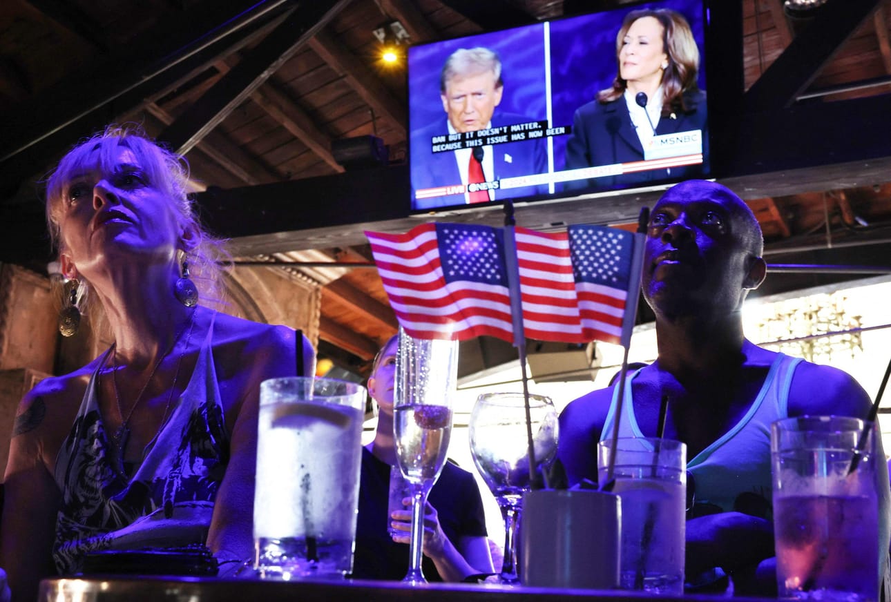 CNN:n ja SSRS-tutkimuslaitoksen kyselyyn vastanneista 63 prosenttia sanoi Kamala Harrisin esiintyneen paremmin ja 37 prosenttia Donald Trumpin. Kuvituskuva. LEHTIKUVA / AFP