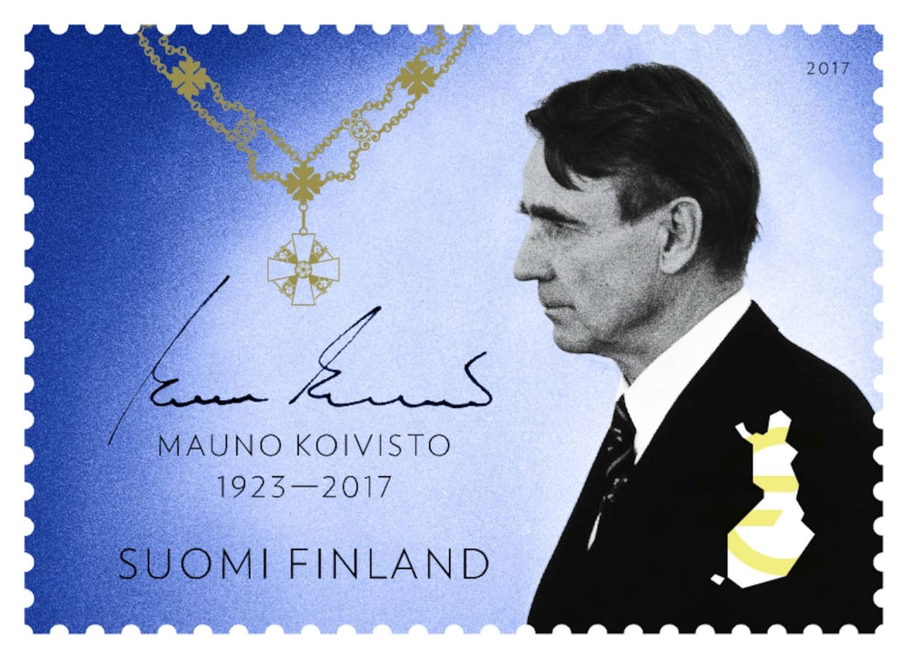Mauno Koiviston muistoa kunnioitetaan omalla postimerkillä.