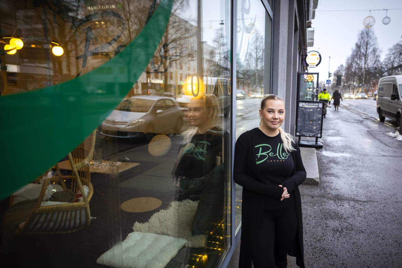 Vaasanpuistikolla sijaitseva Belle Lounge on Jutta Holmbergin pitkäaikainen haave.