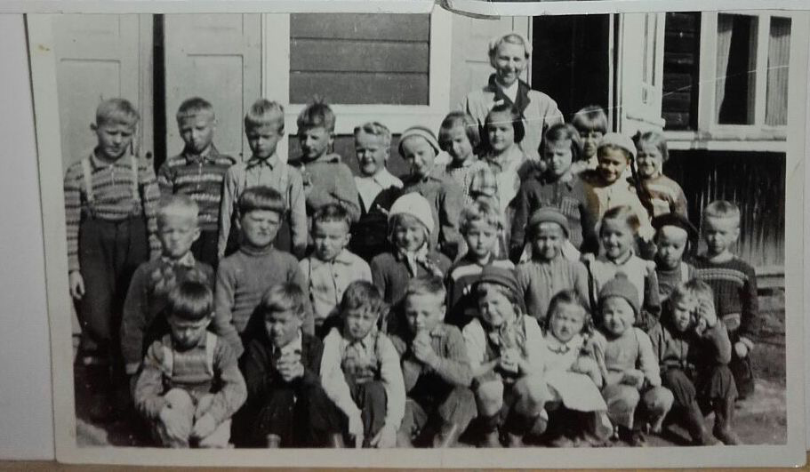 Kuva vuodelta 1955, opettajana Irma Eloranta myöhemmin Nyberg.