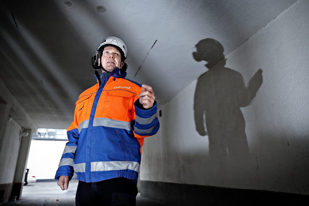 Carunan toimitusjohtaja Jyrki Tammivuori piipahti tiistaina Etelä-Pohjanmaalla työmaakäynnillä.