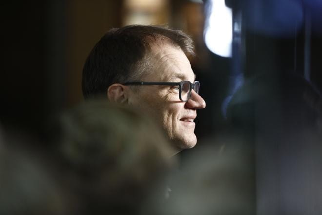 Keskustan väistyvä puheenjohtaja Juha Sipilä sanoo, että vääntö alkaa vasta sitten, kun tiedetään, missä talouden raameissa hommaa tehdään. KUVA: JOEL MAISALMI