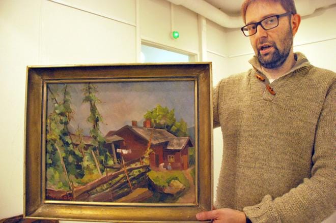 Alavuden joululehden kannessa on tänä vuonna tämä Annalan maalaus.