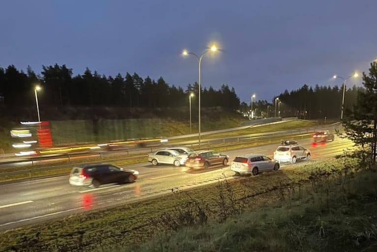 Onnettomuus on ruuhkautti etelään menevää liikennettä.