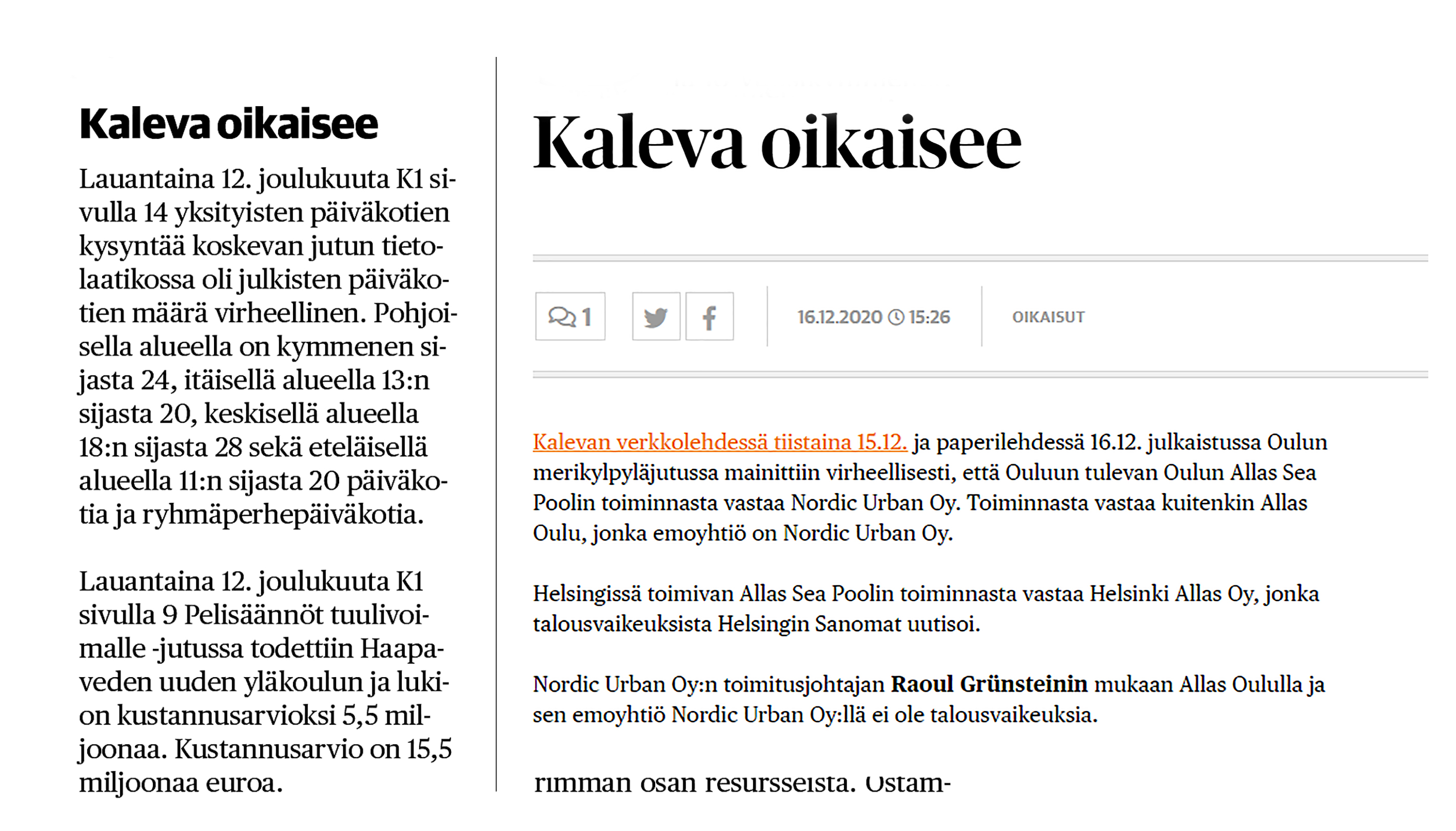 Jutun takaa: Virhe oikaistaan ilman kiemurtelua