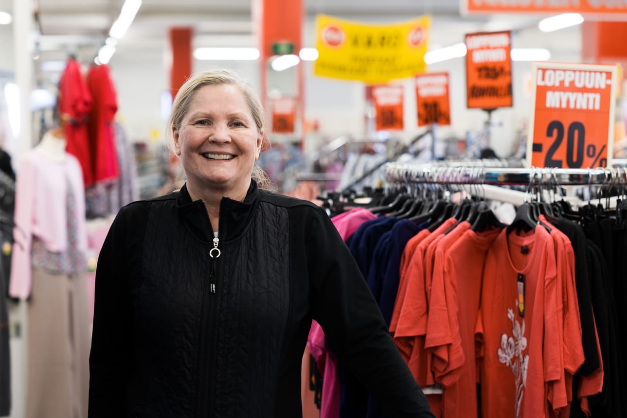 Tehdas-asun yrittäjä Anne Grönfors katsoo tulevaan luottavaisena. Seuraavaksi on eläkepäivien aika.