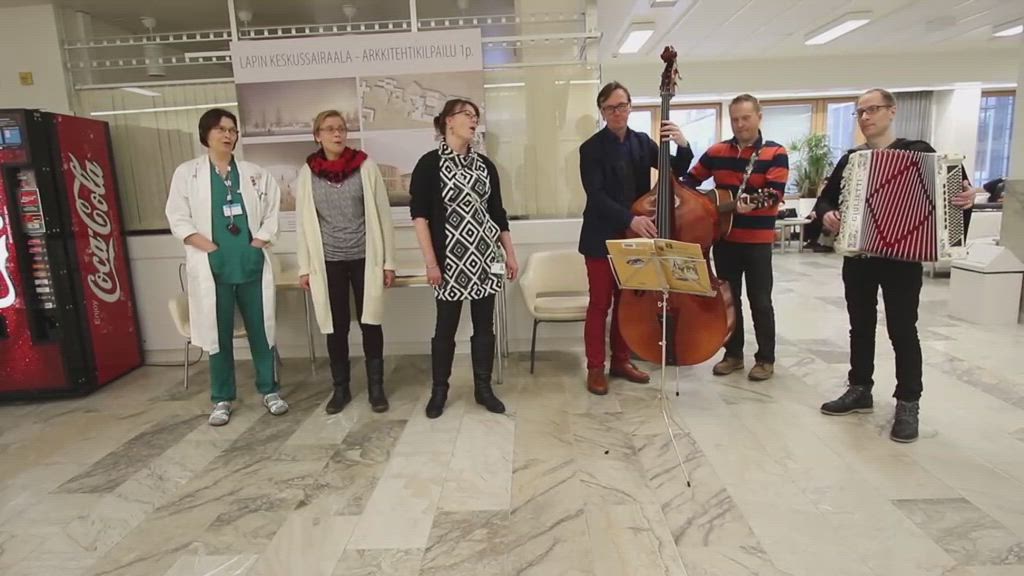 Pop up -joulukonsertti Lapin keskussairaalassa