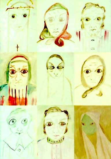 Patsas ja puoliso. L. Onervaa voi kutsua oululaisten miniäksi. Tässä hän ja puolisonsa Leevi Madetojan patsas 1962.