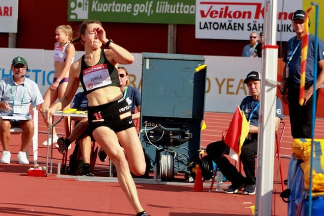 Viime vuonna Ella Junnila voitti naisten korkeushypyn Kuortaneella tuloksella 183. ARKISTOKUVA: HEIKKI HAKANEN