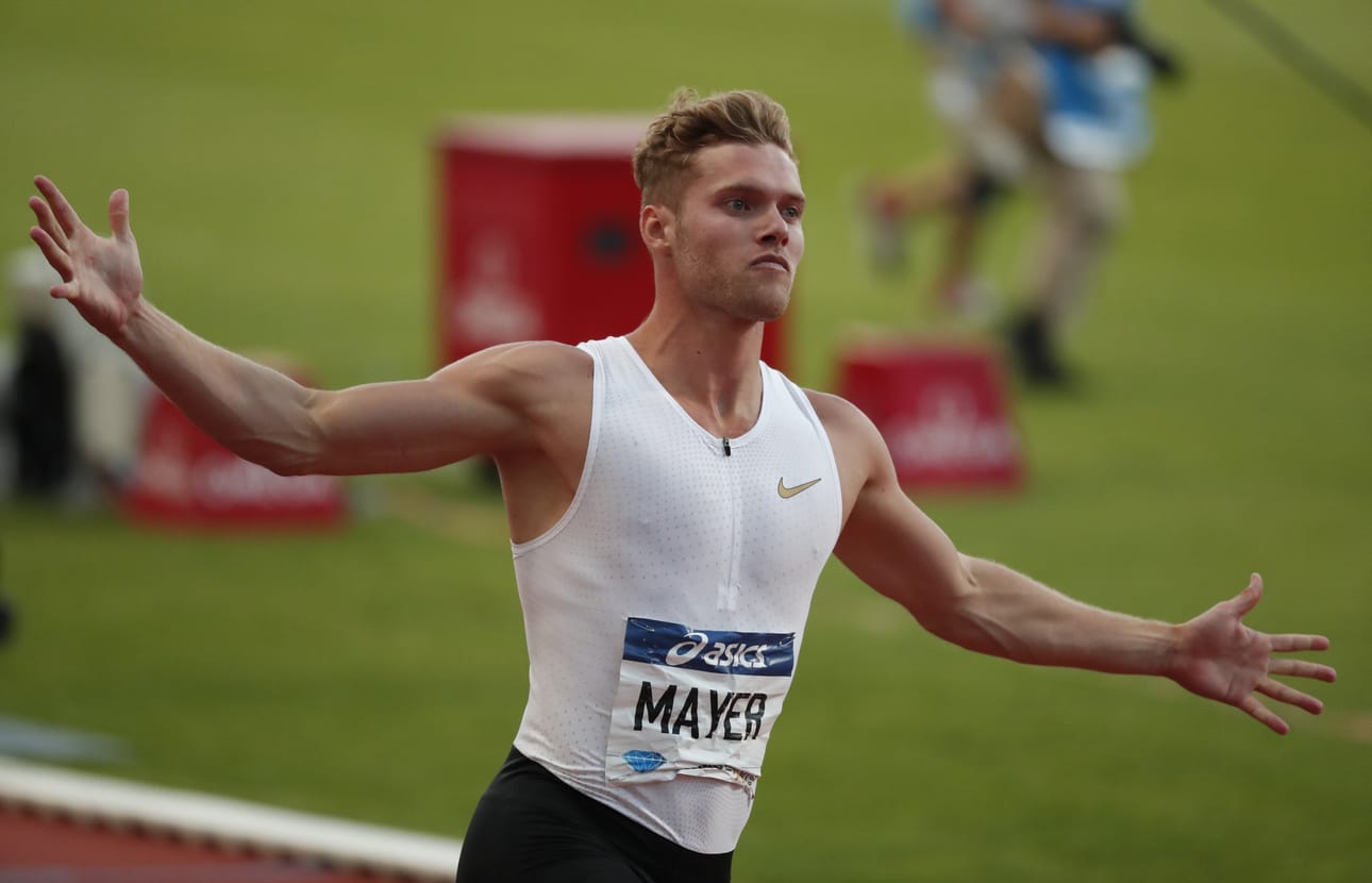 Kevin Mayer otti haltuunsa kymmenenottelun maailmanennätyksen. Arkistokuva.