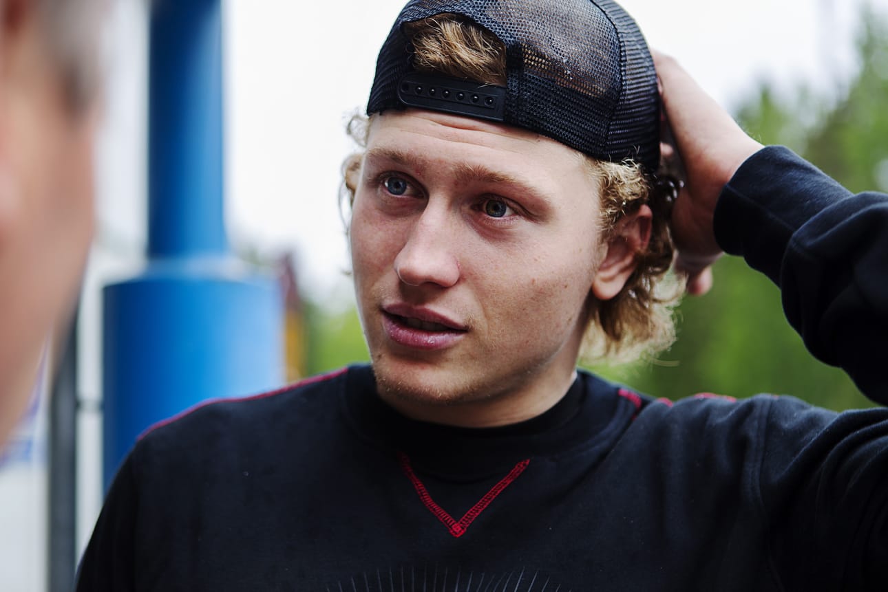Robin Salo on pelannut tähän mennessä seitsemän NHL-ottelua.