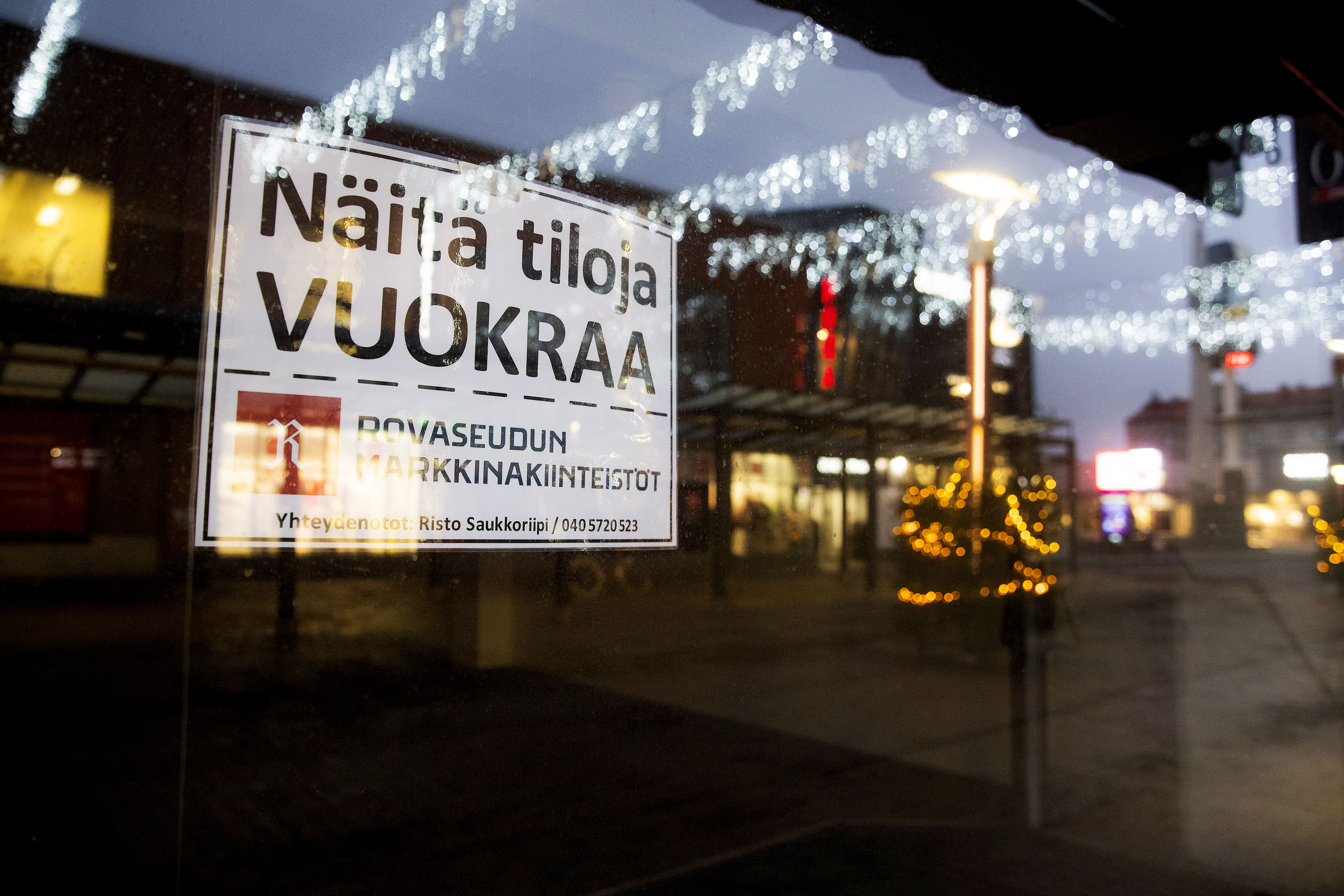 Tyhjien liiketilojen määrä kasvaa Rovaniemellä, mutta pahin lienee vasta edessä