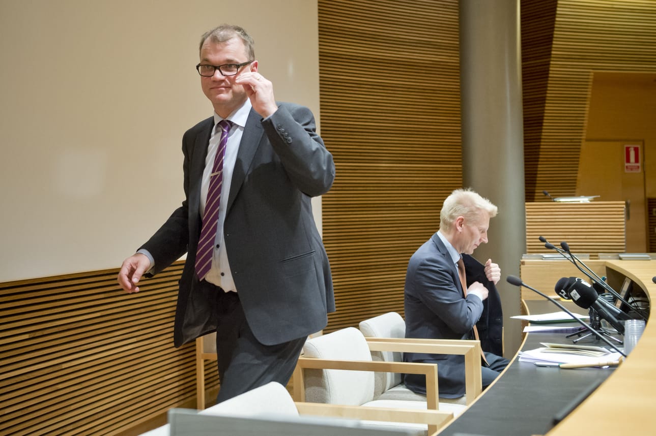 Keskustan puheenjohtaja Juha Sipilä on neuvotellut tänään muiden eduskuntaryhmien kanssa.