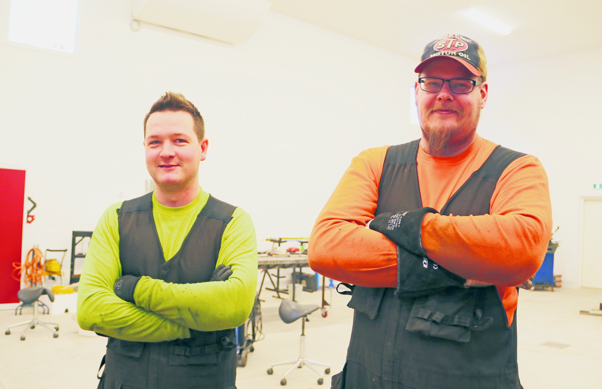 Ati Karppinen ja Manu Mäntylä ovat toimineet samassa yrityksessä nyt vuoden verran. Molemmat haluavat tehdä perinteisestä metallipajasta modernin ja laaja-alaisen toimijan.