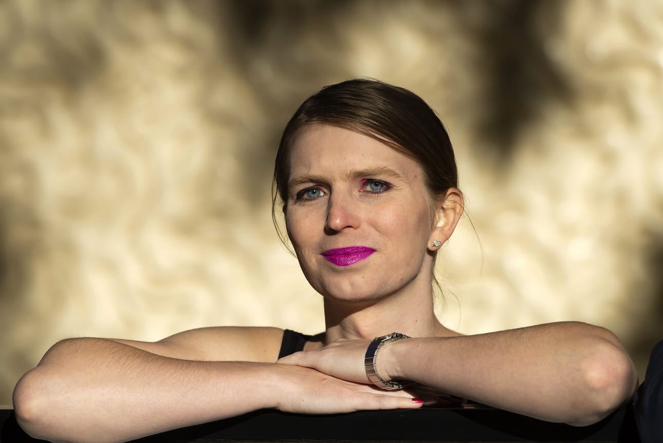 Yhdysvaltojen entinen sotilas Chelsea Manning kuvattiin viime lokakuussa Britanniassa, jossa hän puhui nykytaideinstituutin järjestämässä tapahtumassa.