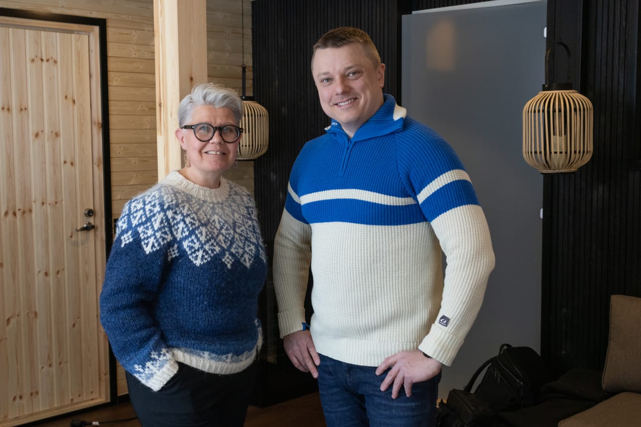 Hiihtoliiton puheenjohtaja Sirpa Korkatti ja Ruka Nordic Oy:n toimitusjohtaja, kisojen pääsihteeri Harri Keskiaho haluavat kehittää Rukan maailmancup-tapahtumaa eteenpäin.
