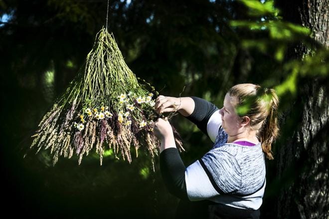 Alajärveläinen Säde Alanen valittiin toista kertaa peräkkäin Kukkasidonnan Suomen mestariksi. Edellisen kerran mestareita ratkottiin vuonna 2019. Arkistokuva: Krista Luoma