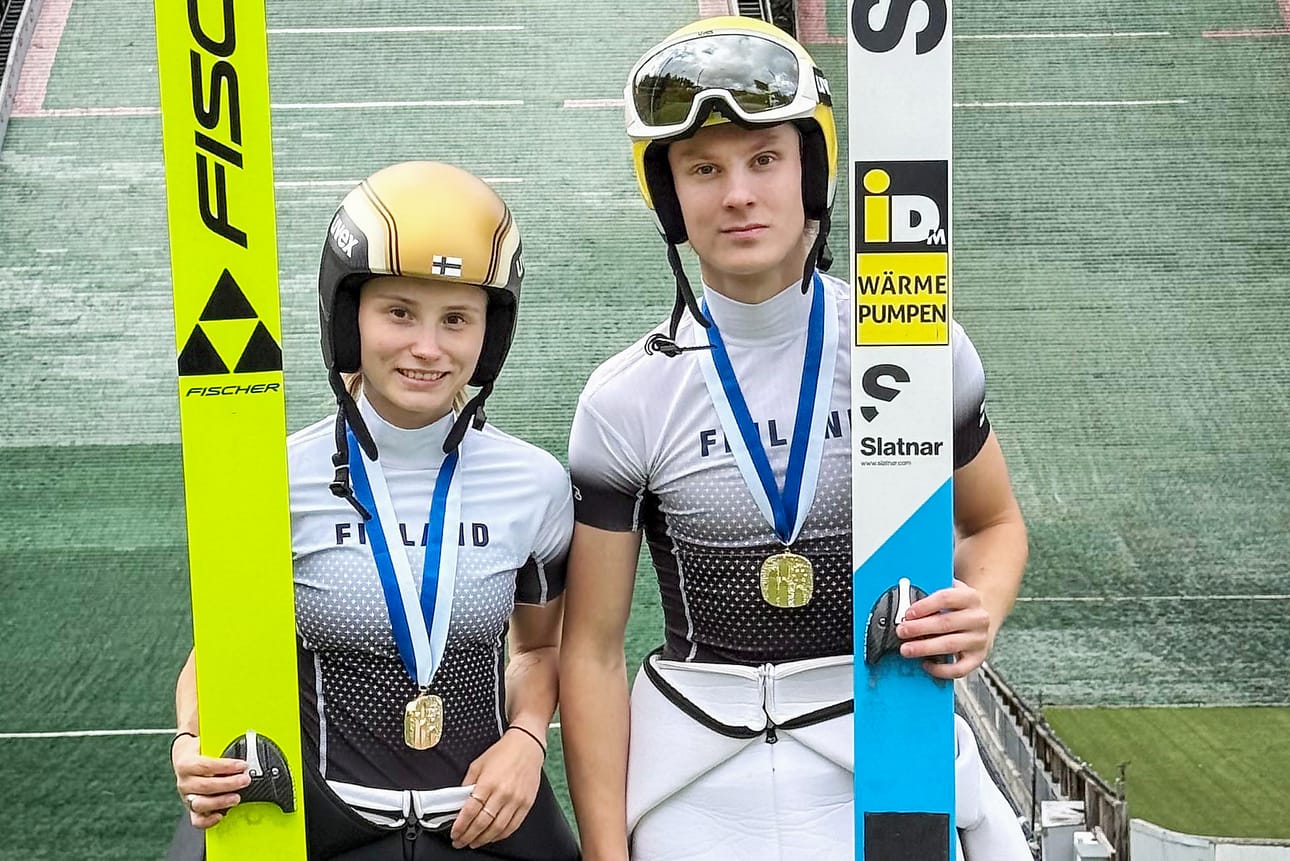 Jenny Rautionaho ja Timi Heiskanen olivat voitokkaita Puijolla.