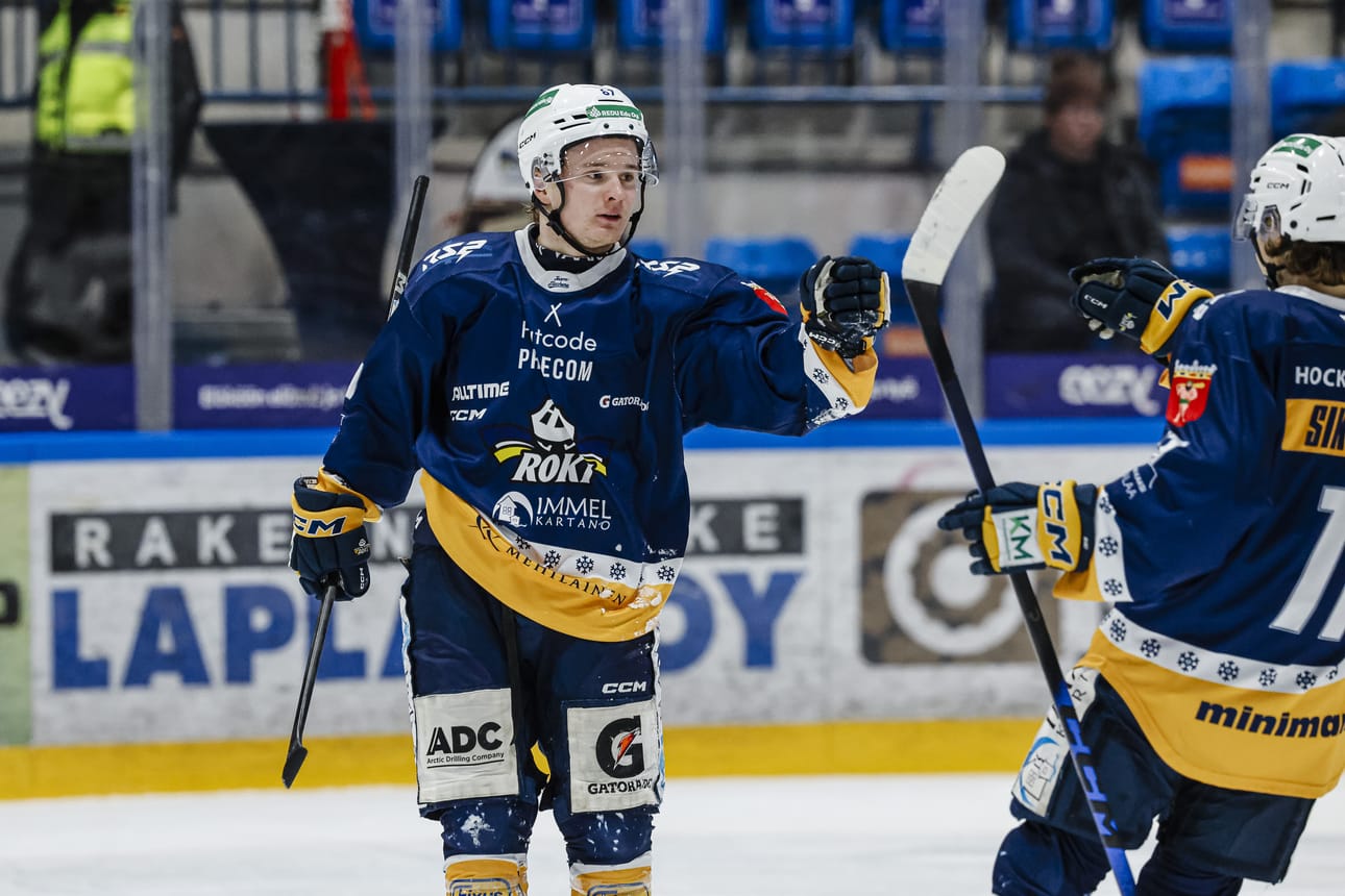 Rasmus Ruusunen viimeisteli RoKin ainoan maalin avauserässä alivoimalla.
