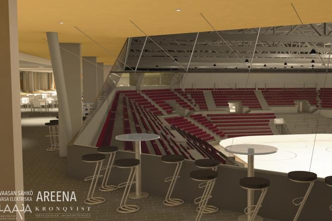 Havainnekuva on kolmannesta kerroksesta remontin jälkeen. KUVAT: VAASAN KAUPUNKI