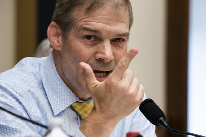 Ohiolainen republikaaniedustaja Jim Jordan työskenteli apulaisvalmentajana Ohio State Universityssä 1986–1994. KUVA: Jim Lo Scalzo/EPA