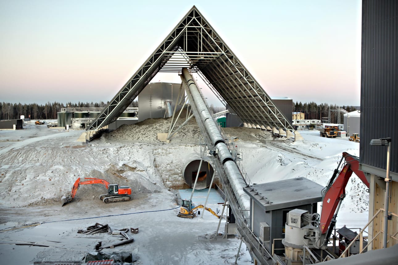 Arkistokuva Nordic Minesin Raahen kaivokselta.