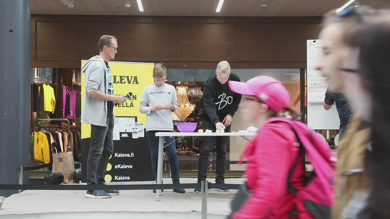 Kaleva Cupin arvonta tapahtui kauppakeskuksessa