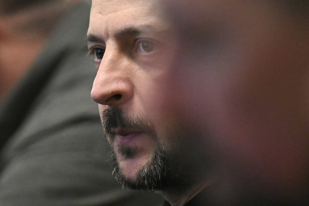 Ukrainan presidentti Volodymyr Zelenskyi onnitteli Trumpia ensimmäisten joukossa. (arkisvokuva) LEHTIKUVA / AFP