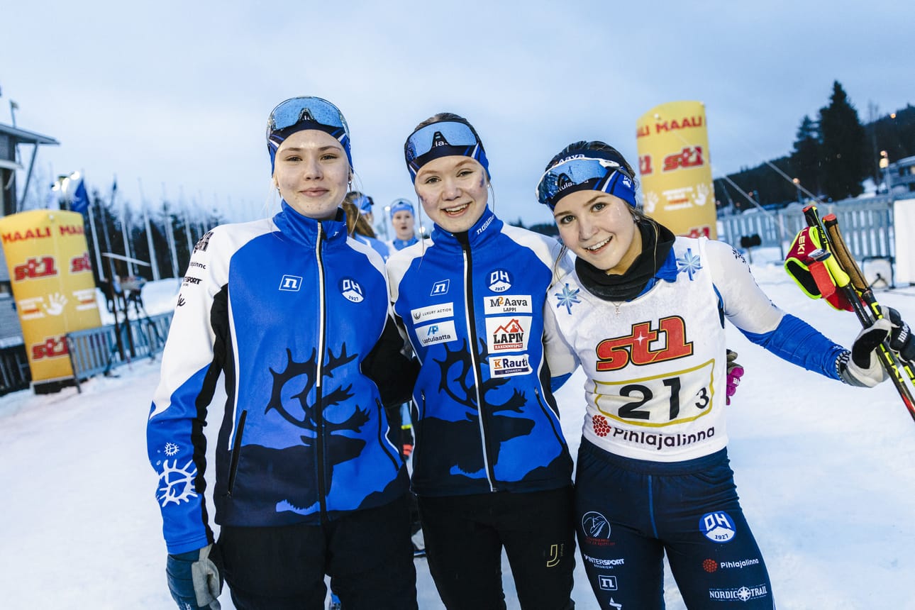 Iida Verkama, Lilli Haataja ja Enna Poikela yllättivät kaikki SM-pronssimitalillaan.