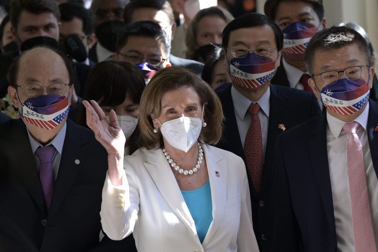 Nancy Pelosi Taipeissa.