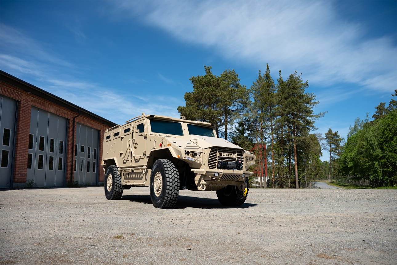 SCATA MK1- prototyyppi Pietarsaaressa. Tällä viikolla kuvan ajoneuvo on nähtävillä Pariisista.