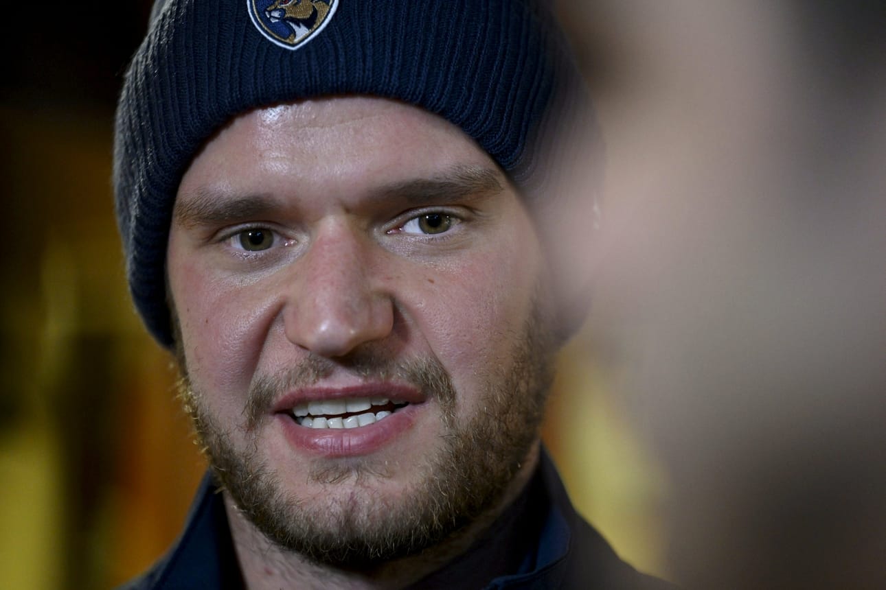 Aleksander Barkov keräsi Urheilutoimittajain liiton äänestyksessä 94 ykkössijaa. LEHTIKUVA / EMMI KORHONEN