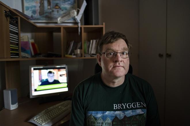 Forssalainen kuntavaaliehdokas Jos Hemlich ei saa vaalivideoitaan Ylen vaalikoneeseen, koska hän kertoisi viestinsä englanniksi. KUVA: Lassi Puhtimäki