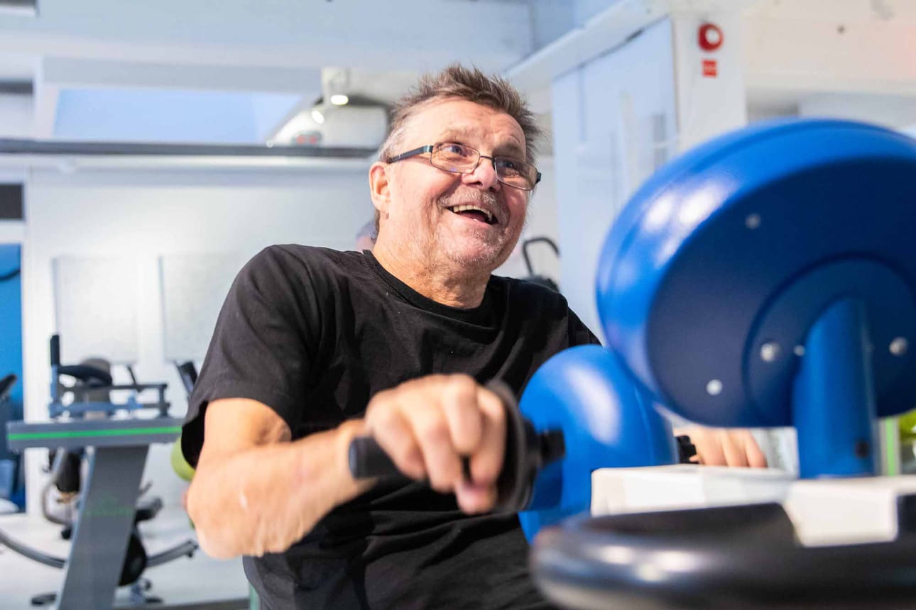 ”Olen harrastanut urheilua yli 50 vuotta. On hienoa päästä kuntosalille harjoittelemaan vielä”, toteaa Lämsä.