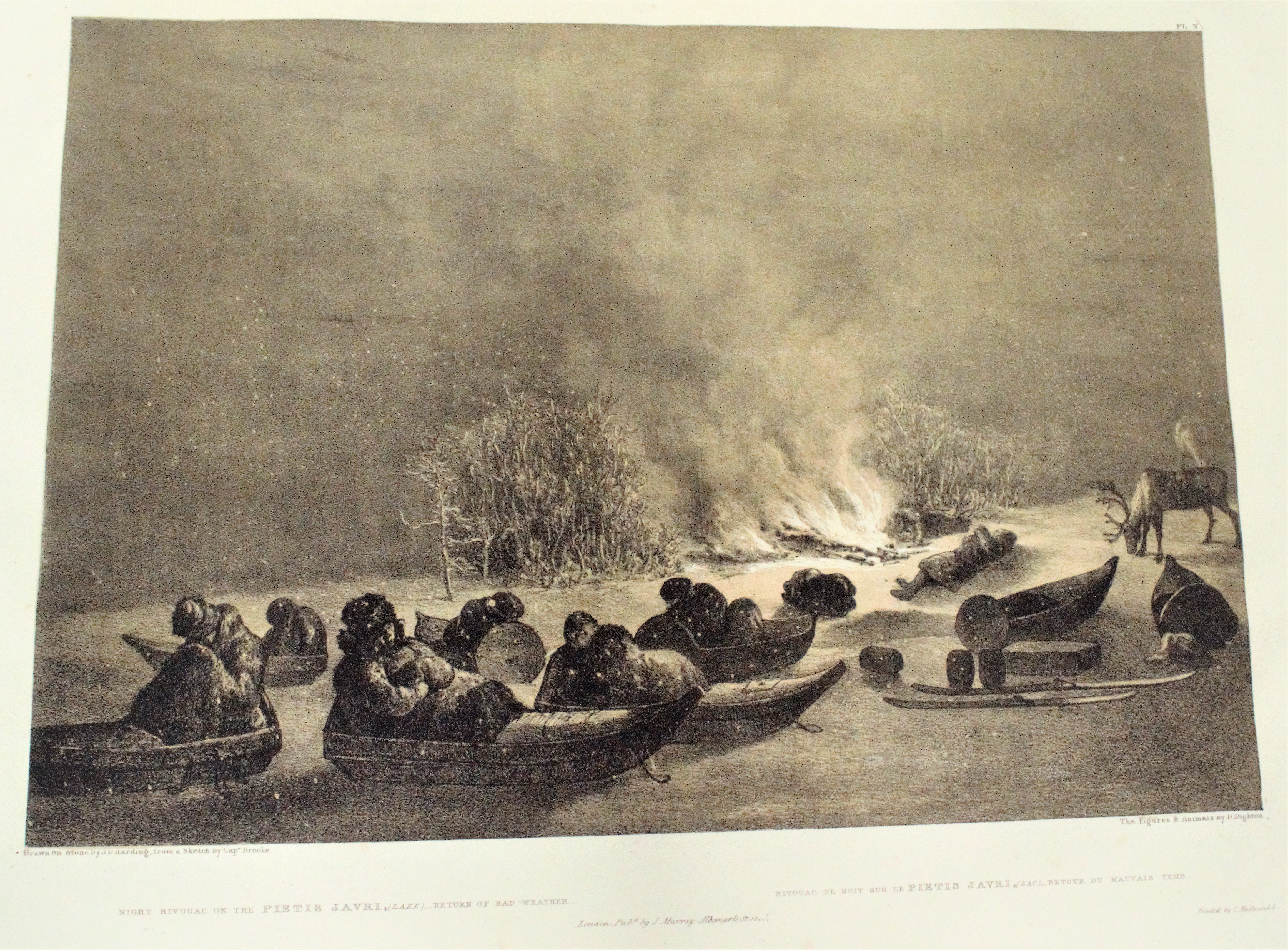Kuvat teoksesta Arthur de Capell Brooke, Winter Sketches in Lapland, 1827.