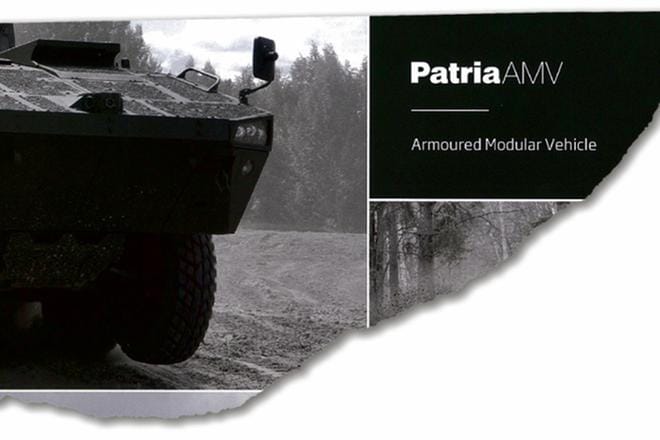 Esitteissä kerrotaan AMV-panssariajoneuvolle useita eri käyttömahdollisuuksia.