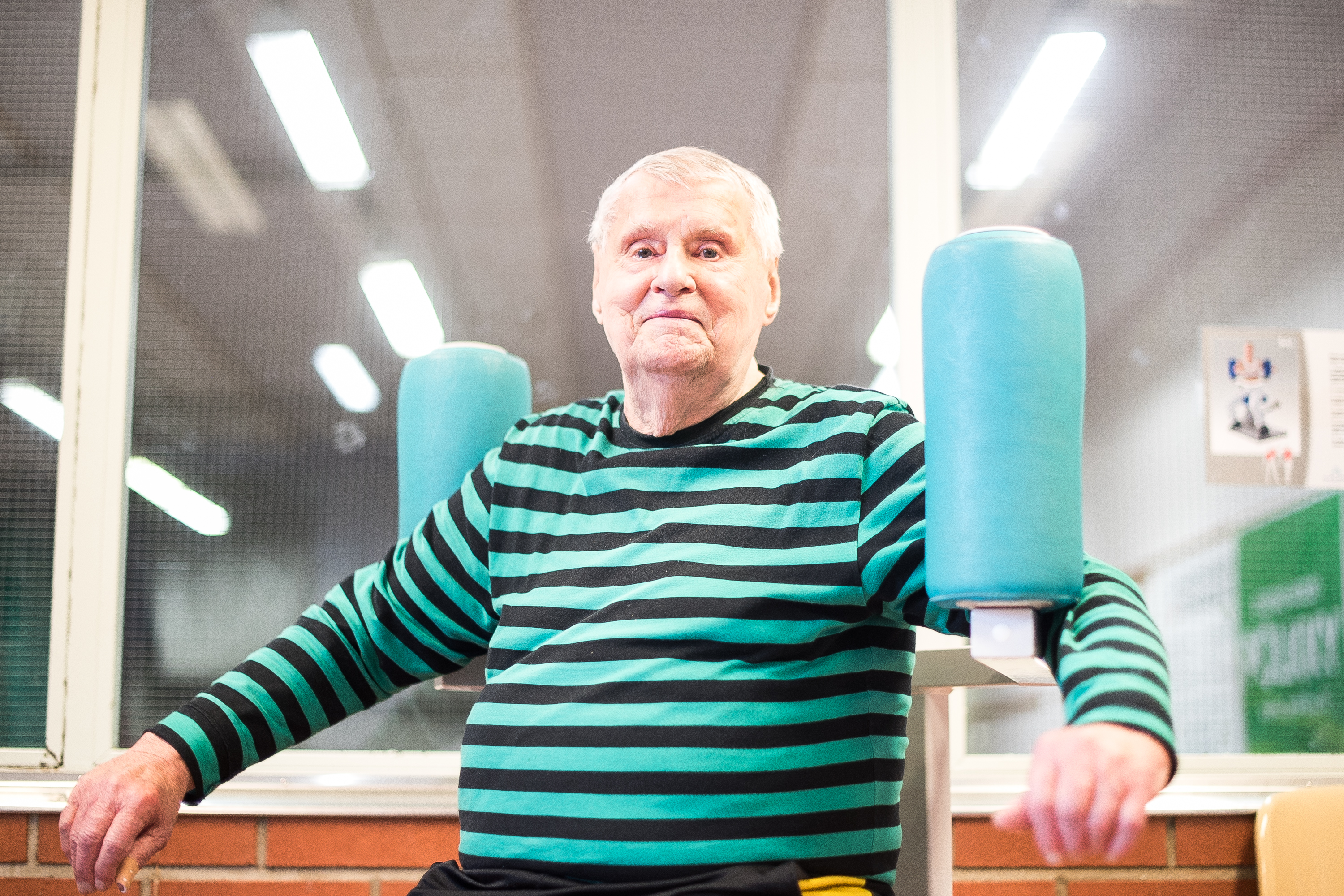 Juhani Haarala käy ahkerasti kuntosalilla.