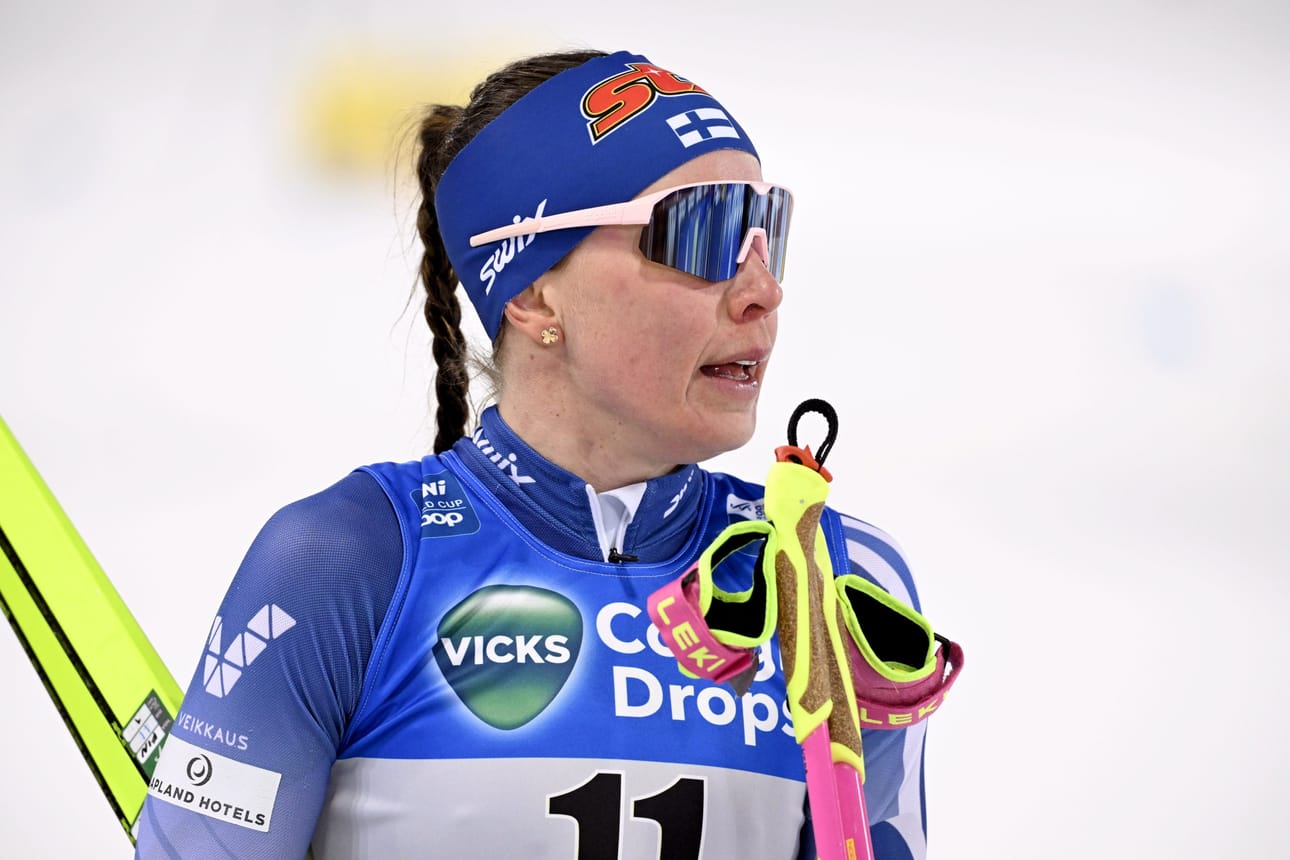 Kerttu Niskanen voitti maastohiihdon Suomen cupin 20 kilometrin perinteisen hiihtotavan yhteislähtökisan. Arkistokuva. LEHTIKUVA / Emmi Korhonen