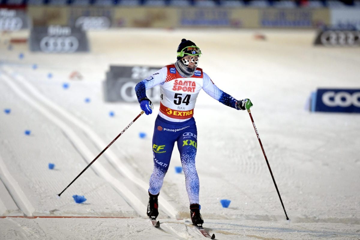 Krista Pärmäkoski jäi kärkisijasta 35 sekuntia. LEHTIKUVA / Vesa Moilanen