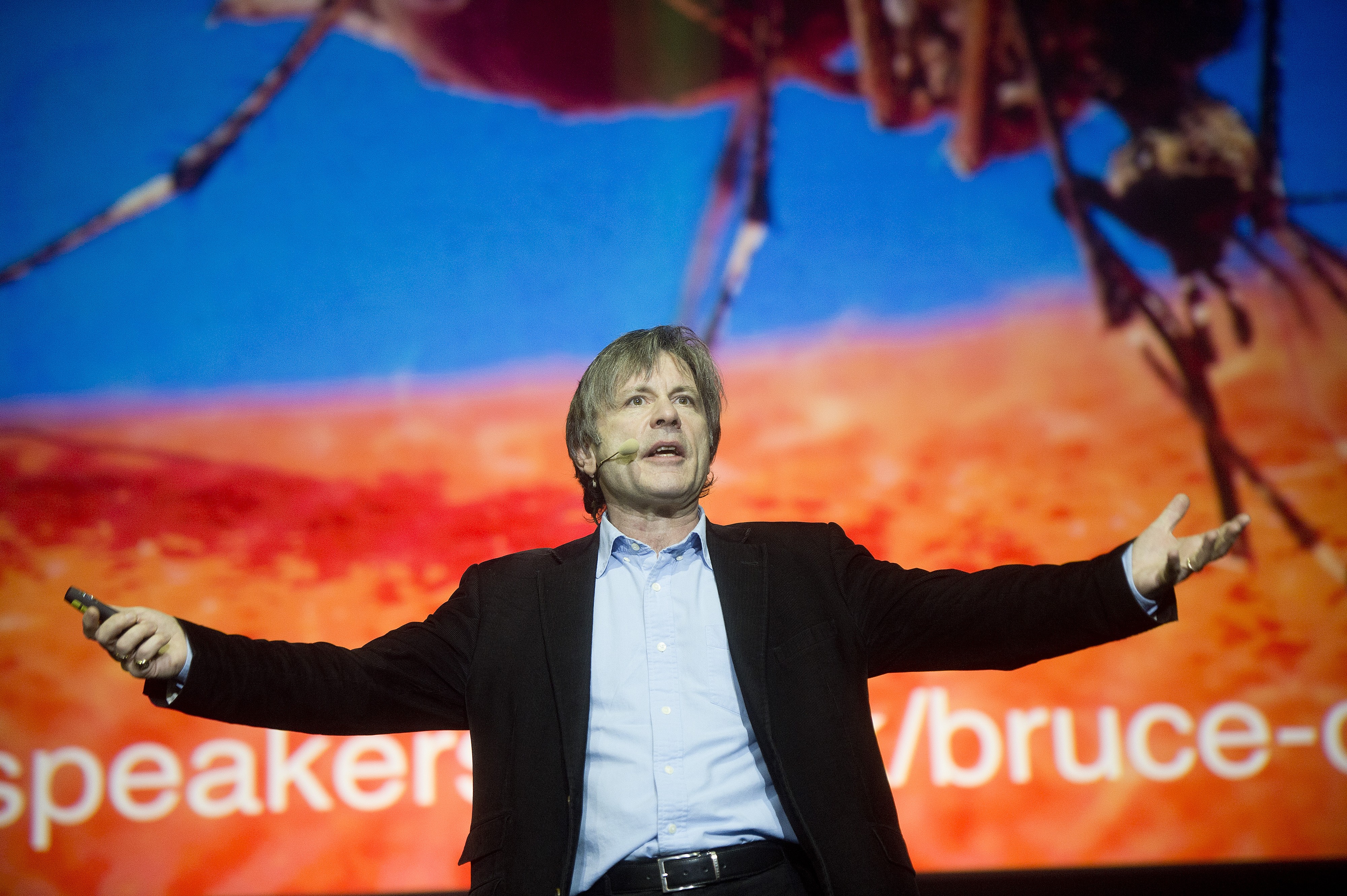 Dickinson Tampereella Ice Live Business Forumissa talvella 2014.