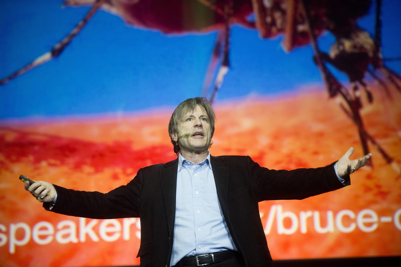 Dickinson Tampereella Ice Live Business Forumissa talvella 2014.