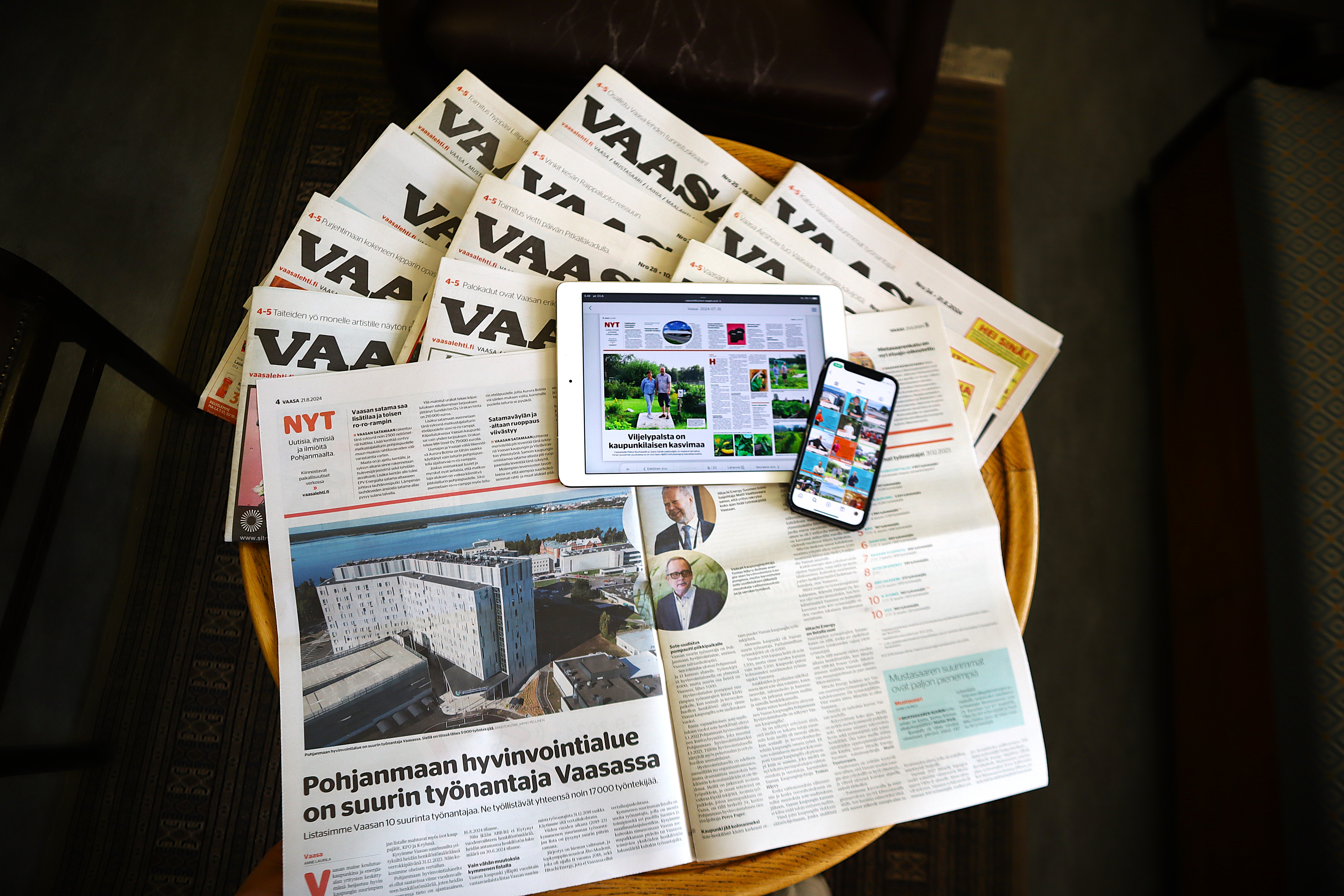 Vaasa-lehti ylsi kolmen kärkeen valtakunnallisessa tilastossa