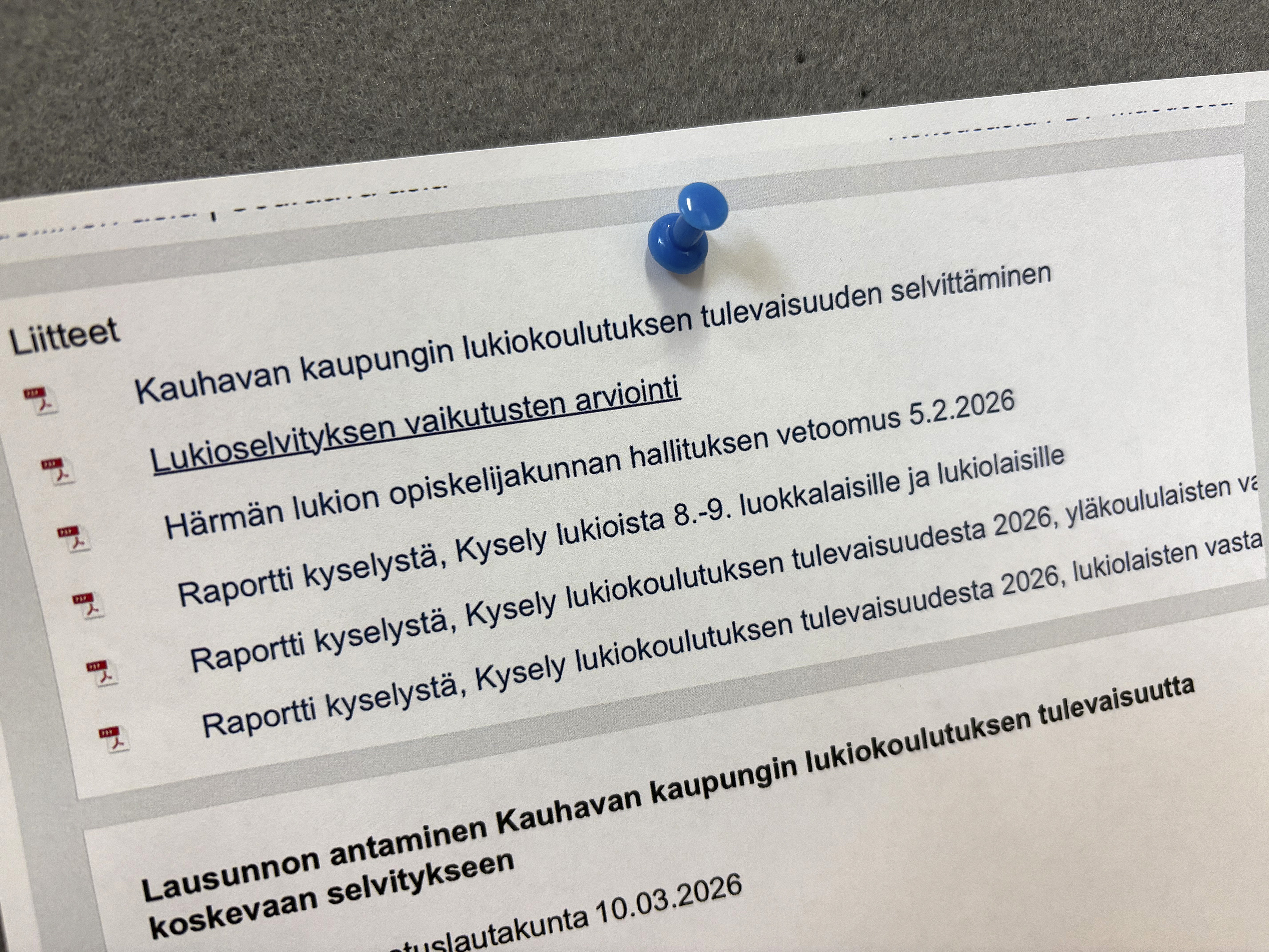 Kaksi jäsentä jätti lautakunnan lukiokoulutuspäätöksestä oikaisuvaatimuksen – "Viranhaltijan aktiivinen rooli kokouksessa on voinut vaikuttaa lopputulokseen"
