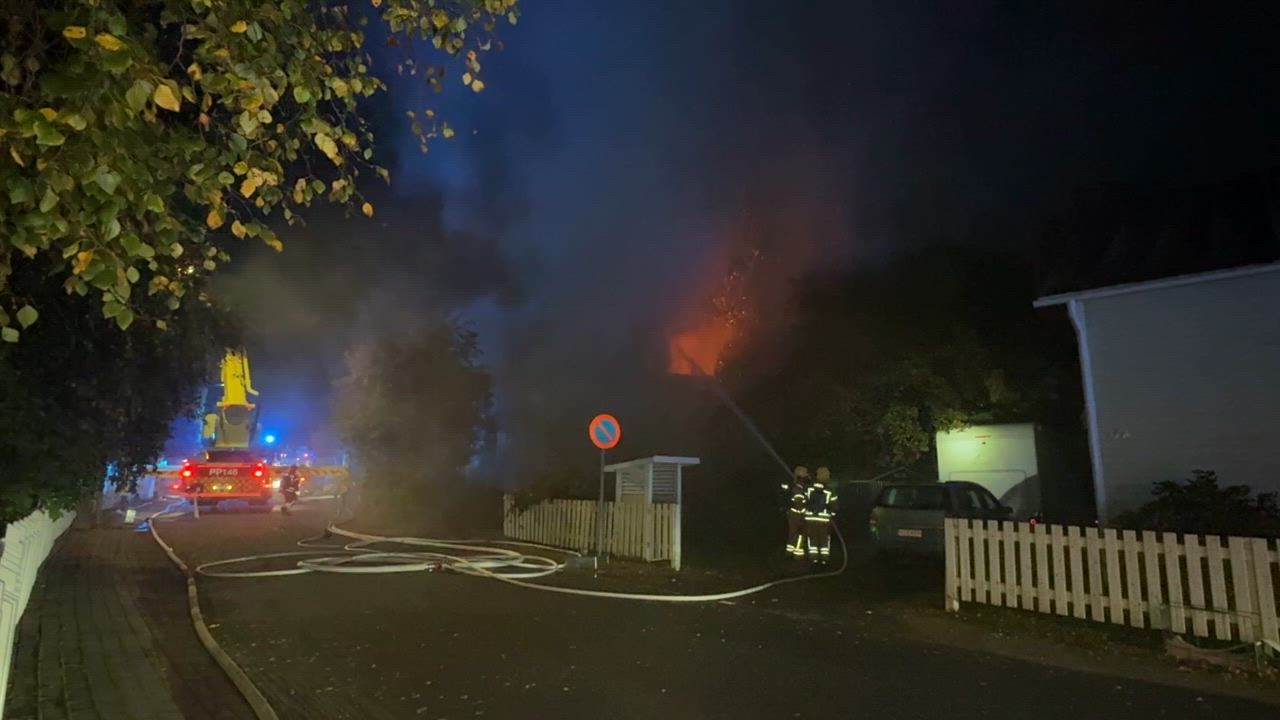 Alatiellä Toppilassa  rakennuspalo su aamuna
