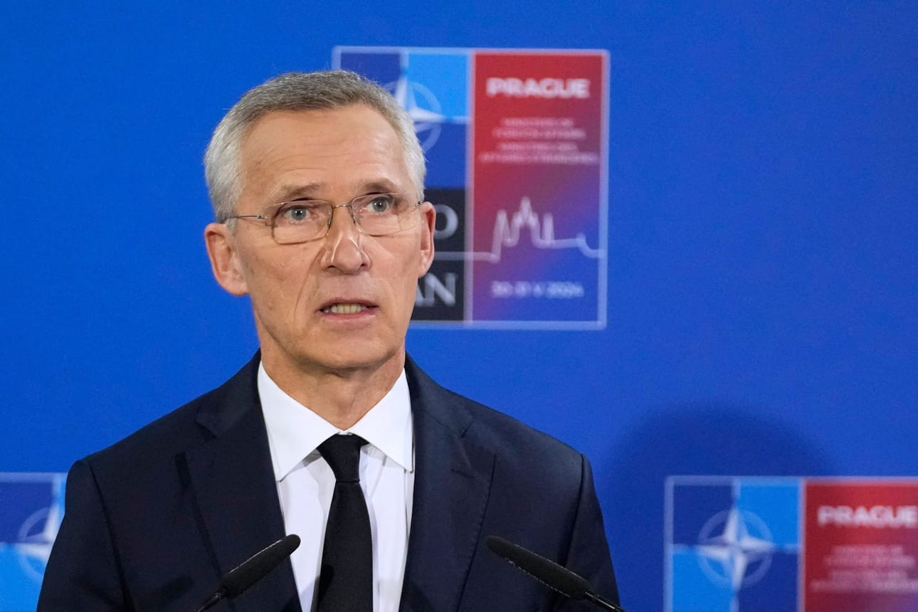 Naton pääsihteeri Jens Stoltenbergin on määrä keskustella tänään presidentti Alexander Stubbin kanssa muun muassa turvallisuus- ja puolustuspoliittisista kysymyksistä sekä Ukrainan tilanteesta. LEHTIKUVA/AFP