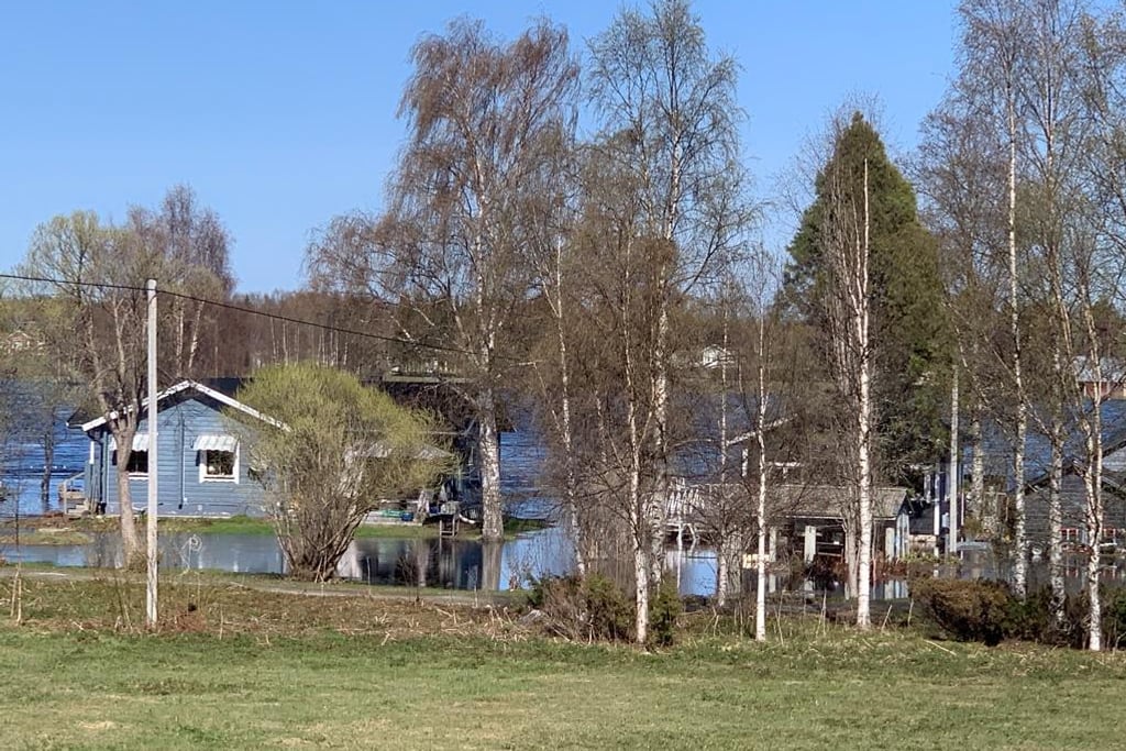 SVT: Kalixjoki tulvii Överkalixin campingille