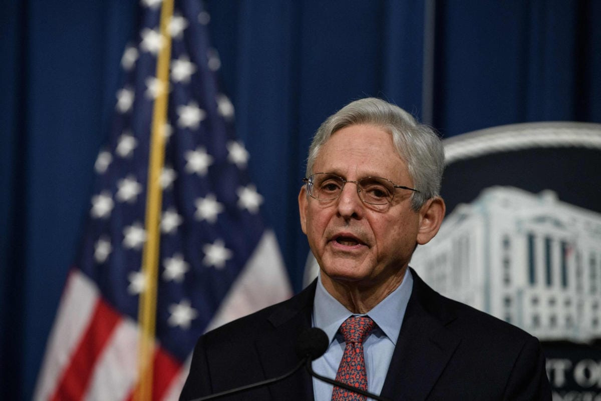 Yhdysvaltain oikeusministeri Merrick Garland. LEHTIKUVA / AFP