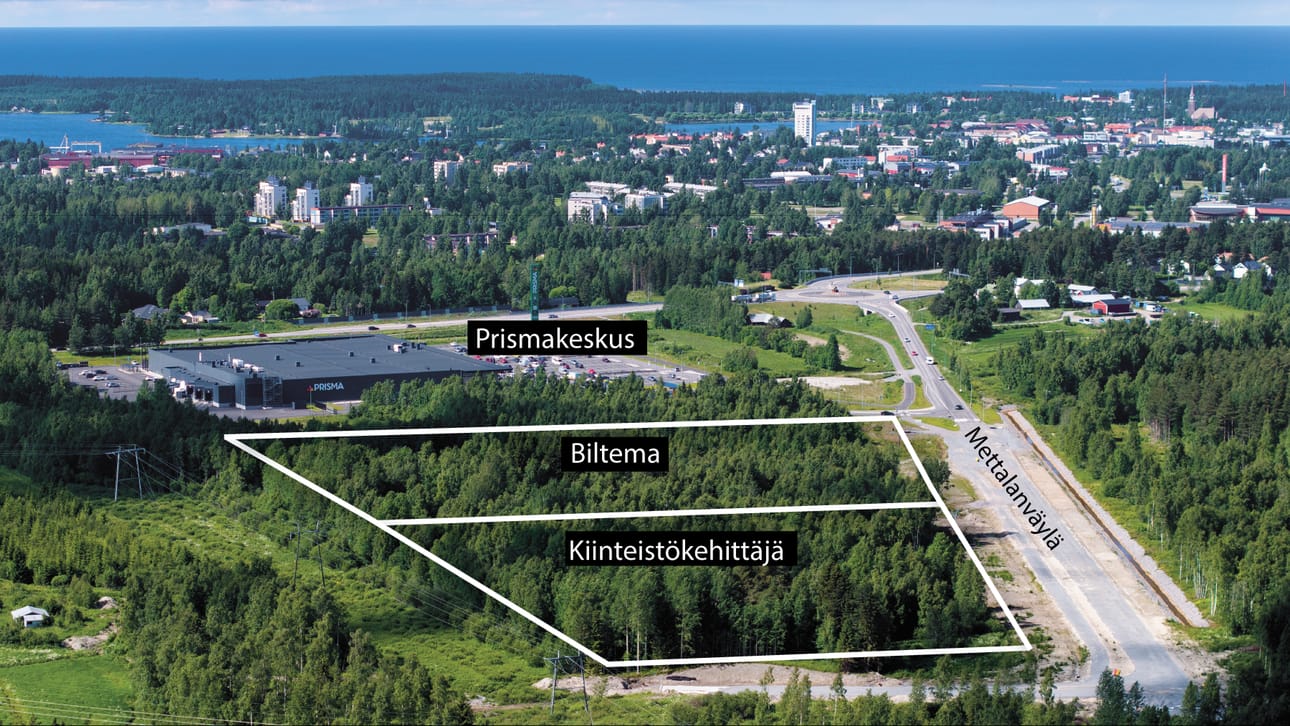 Uusi Prismakeskus on saamassa Mettalanmäelle kaupallisia naapureita. Kiinteistökehittäjä Oy:n tekemän tonttivarauksen jälkeen tämä liikerakennusten korttelialue on täynnä.